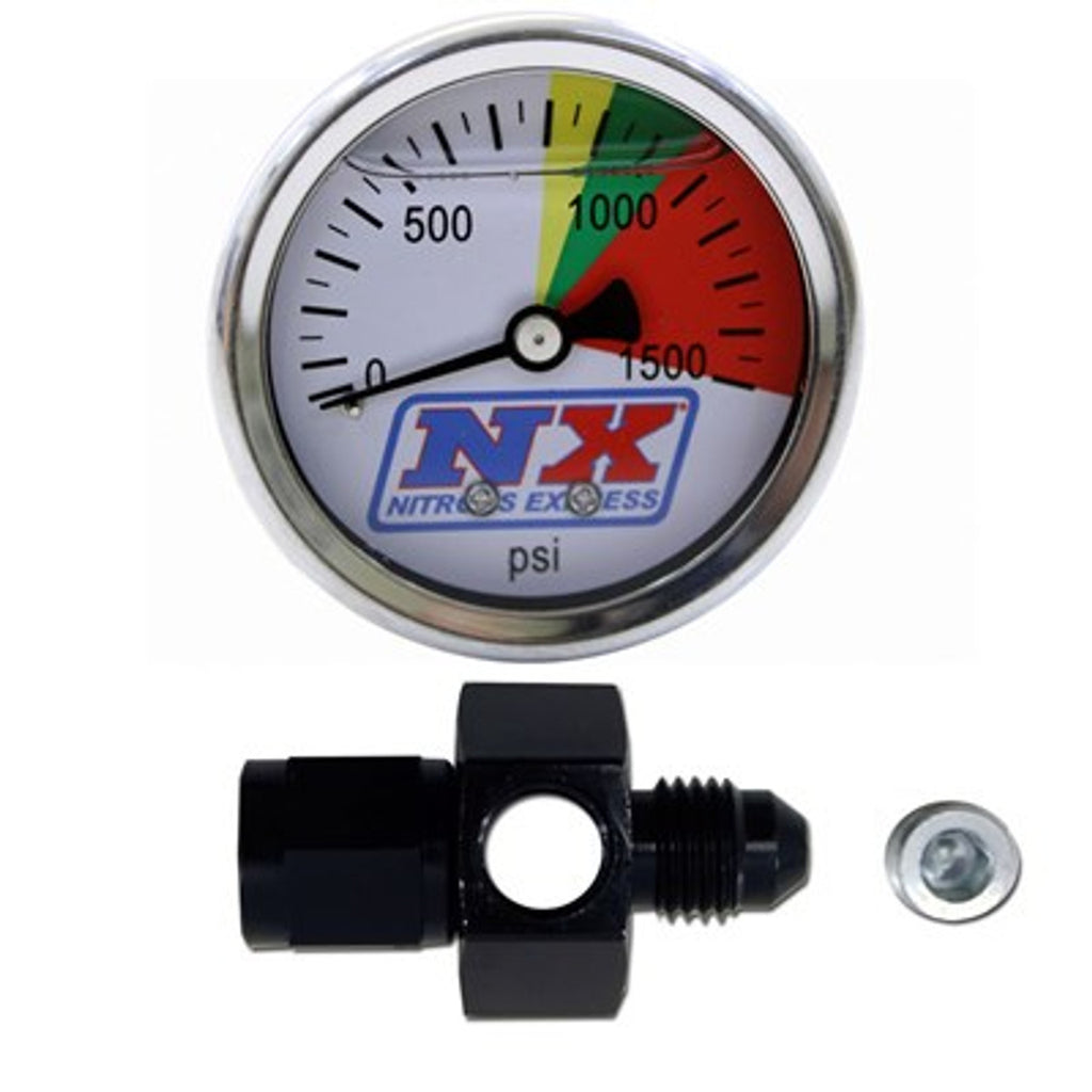 NITROUS EXPRESS نيتروس اكسبريس Pressure Gauge With Adapter مقياس ضغط النيتروز