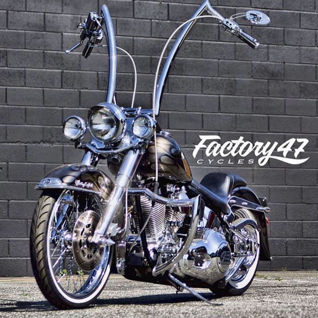 FACTORY 47 من فاكتوري Shield Chrome For Softail كراش بار حماية كاملة كروم