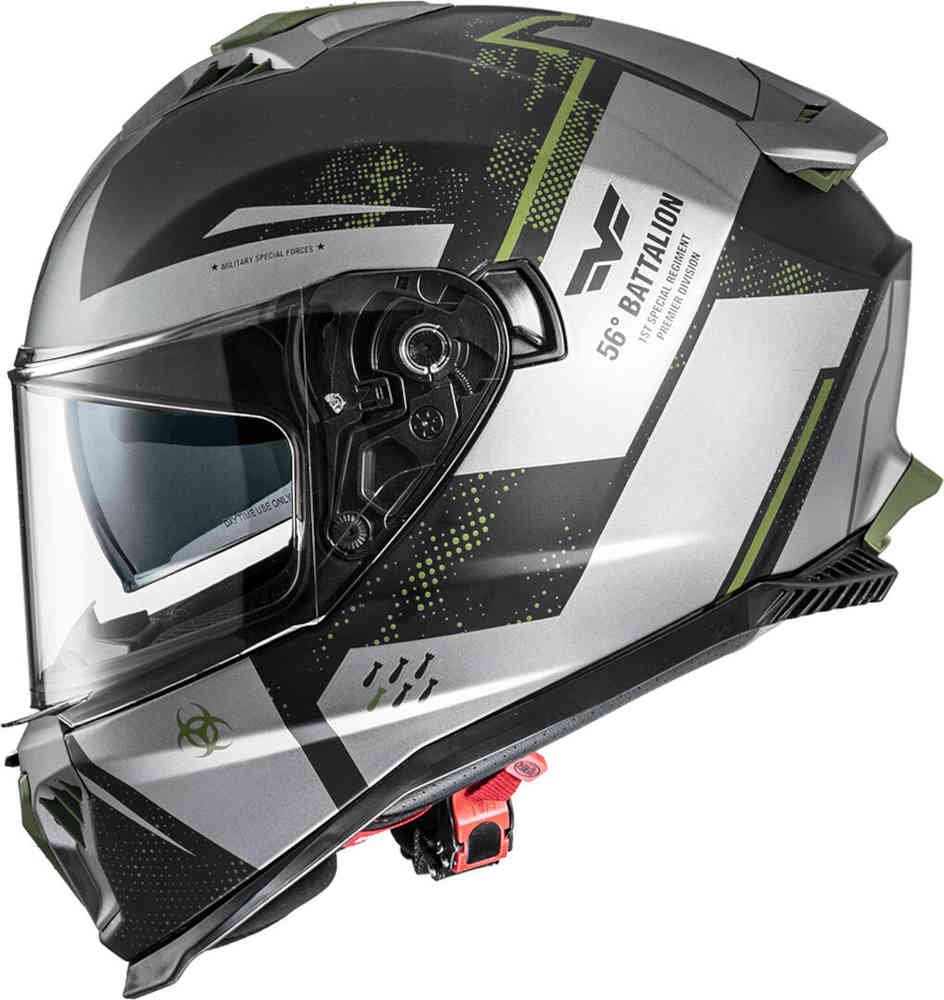 PREMIER FULL FACE HELMET TYPHOON BA Gray, Matte, Dark Green, Black