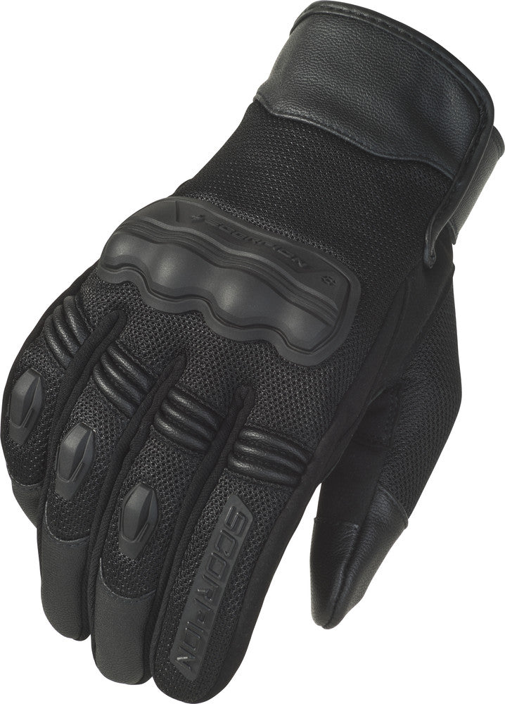 Scorpion EXO Divergent Gloves Black – Summer Riding Gloves with Knuckle Protection