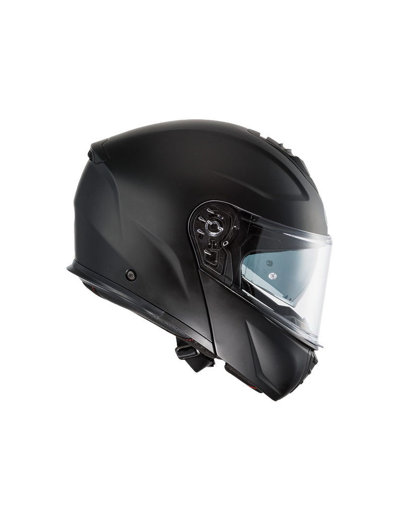 Premier Genius EVO Modular Helmet in Black Matte with Anti-Fog, Pinlock® Ready, and Retractable Sun Shield.APAPRGEEPOLUBM000S 