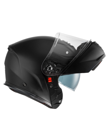 Premier Genius EVO Modular Helmet in Black Matte with Anti-Fog, Pinlock® Ready, and Retractable Sun Shield.APAPRGEEPOLUBM000S 